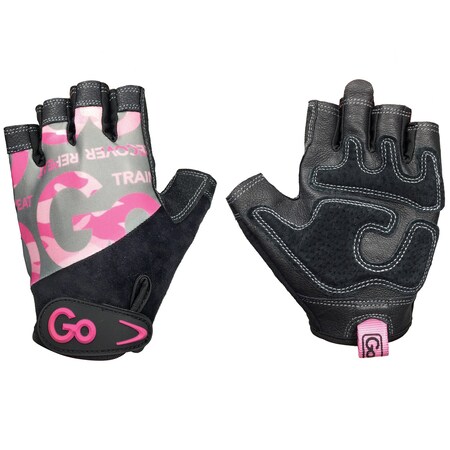 Gofit Women’s Premium Leather Elite Trainer Gloves (Large/Pink Camo) GF-WLG-L/PC